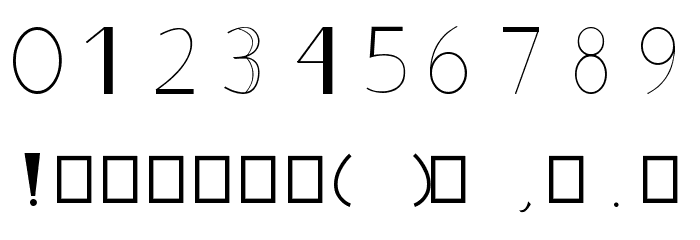 Typeface Font OTHER CHARS