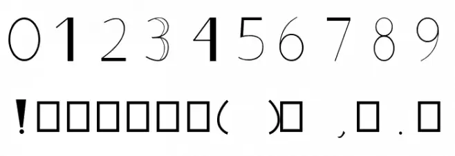 Typeface Шрифта ДРУГИЕ символов