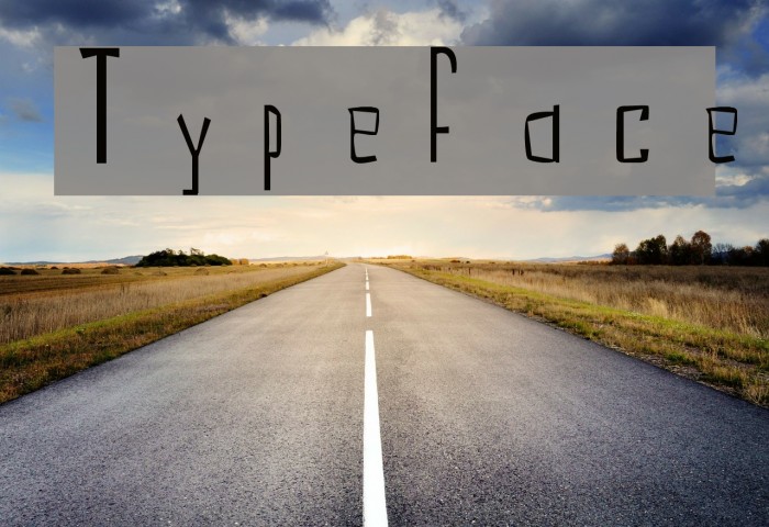 Typeface Font examples