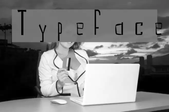 Typeface Schriftart examples