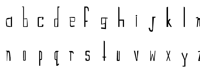 Typeface Font LOWERCASE