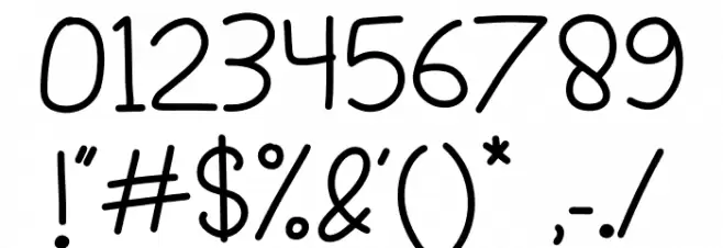 Typeline Font OTHER CHARS