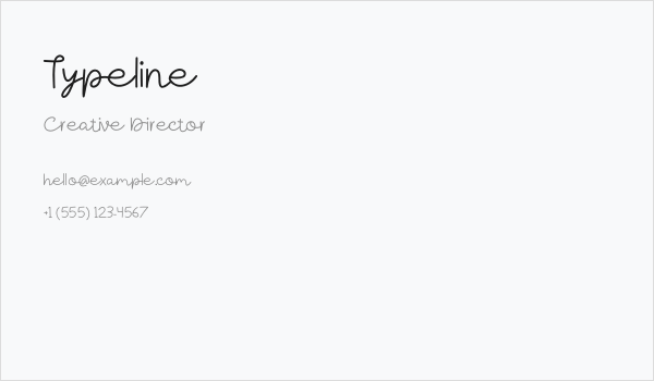 Typeline Business Card