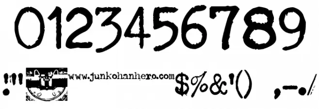 Typenoksidi Font OTHER CHARS