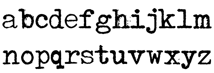 Typenoksidi Font LOWERCASE