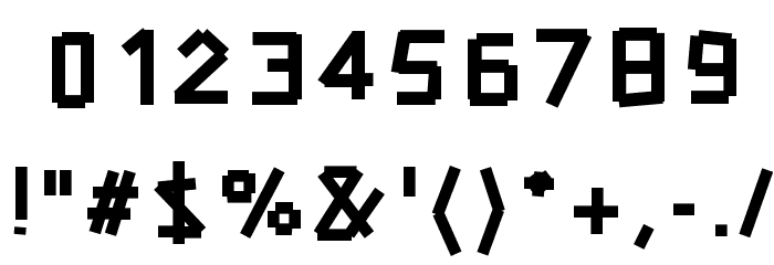 Typeotape Font OTHER CHARS