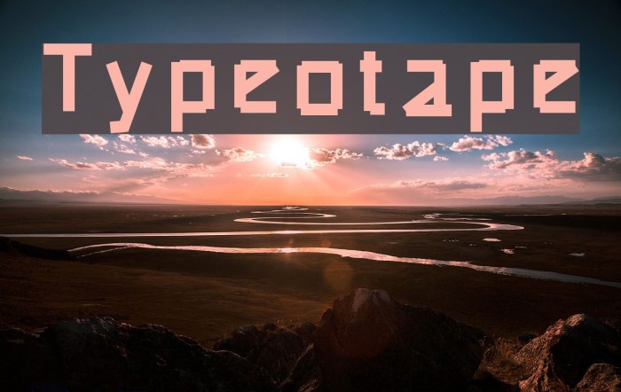 Typeotape Font examples