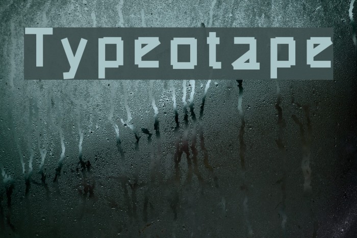 Typeotape Font examples