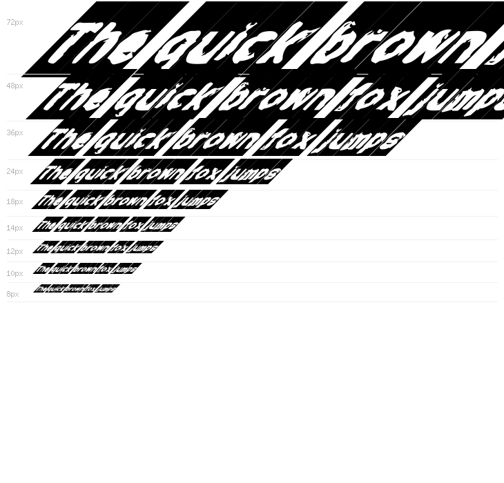 Typepunk Bold Italic Waterfall