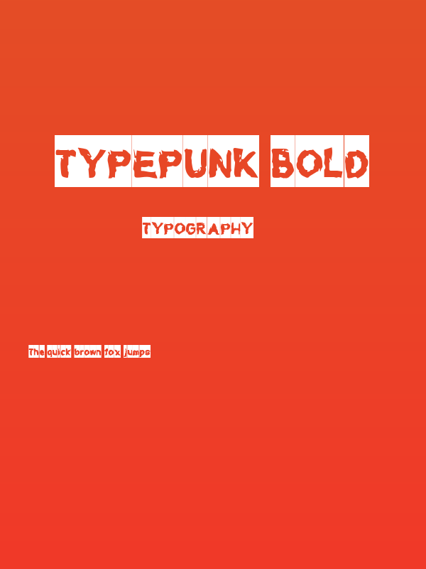 Typepunk Bold Poster