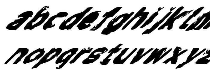 Typepunk Italic Font LOWERCASE