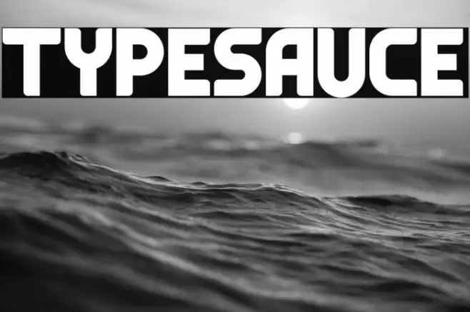 Typesauce Font examples