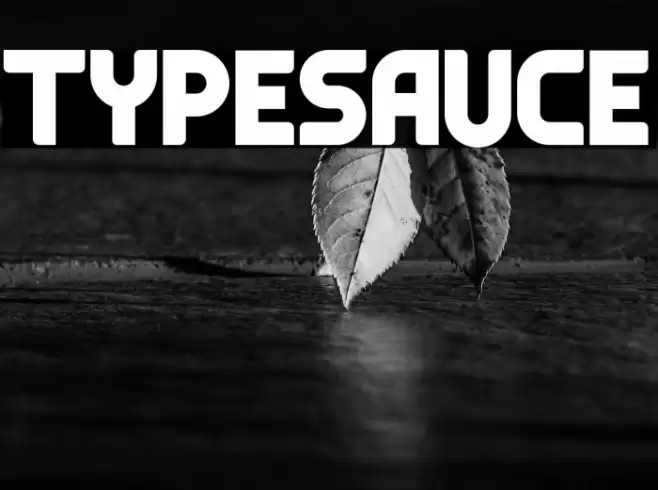 Typesauce Font examples