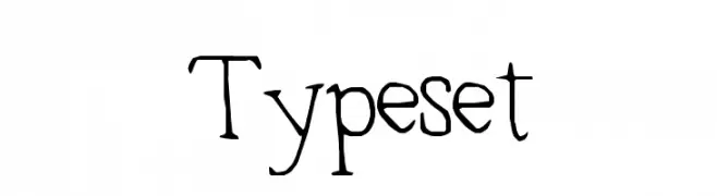 Typeset  font caratteri gratis