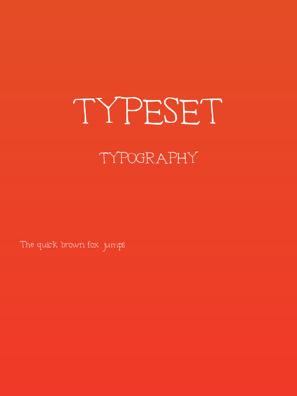 Typeset Poster