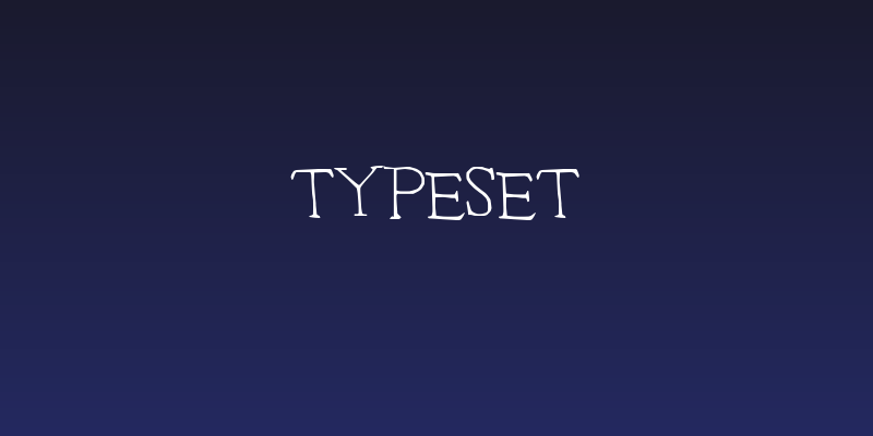 Typeset Social Header