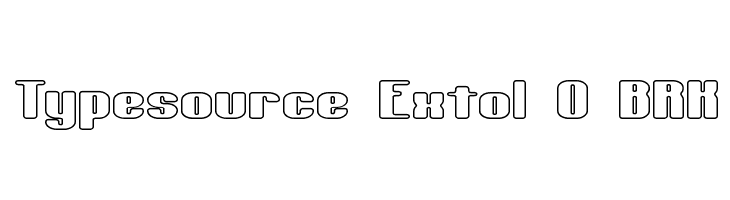 Typesource Extol O BRK  font caratteri gratis