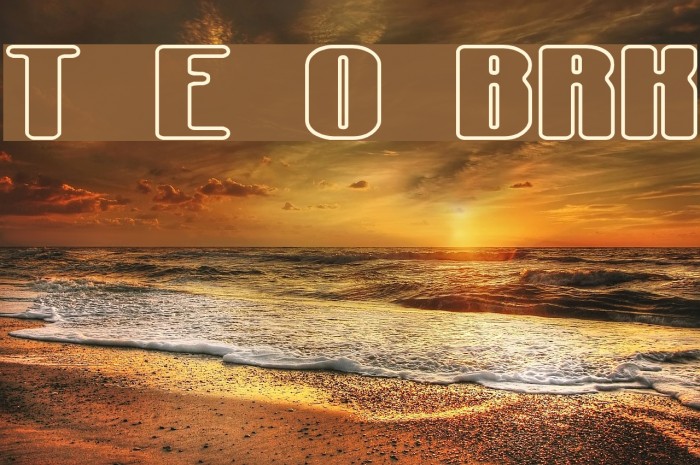 Typesource Extol O BRK Font examples