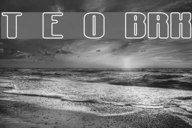 Typesource Extol O BRK Schriftart examples