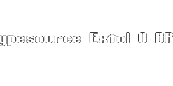 Typesource Extol O BRK Logo