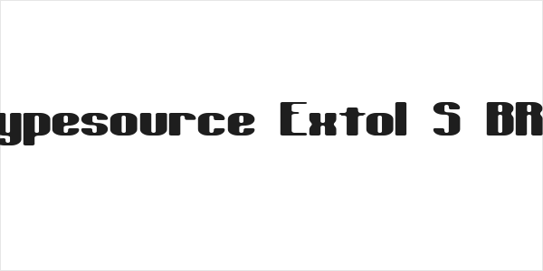 Typesource Extol S BRK Logo