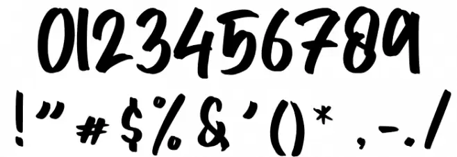 Typestory Font OTHER CHARS