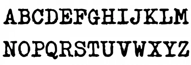 Typetys Schriftart Groß