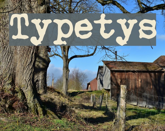 Typetys Font examples