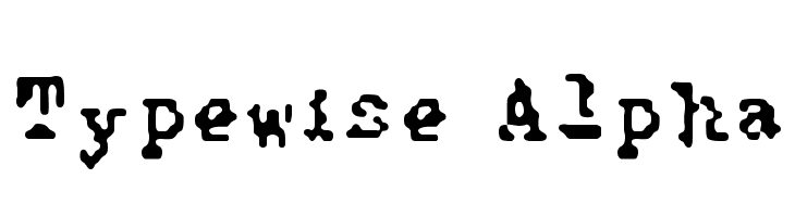 Typewise Alpha  Frei Schriftart Herunterladen