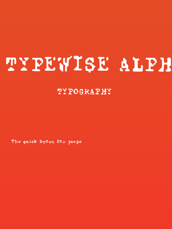 Typewise Alpha Poster