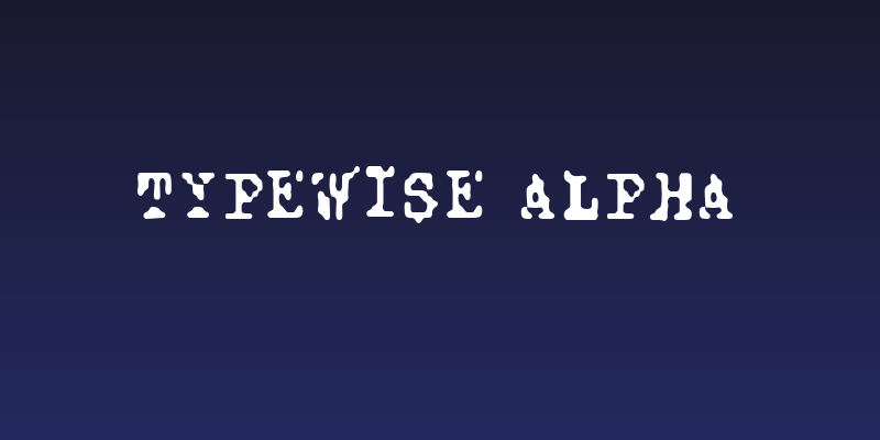 Typewise Alpha Social Header