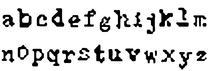 Typewise Alpha Font LOWERCASE