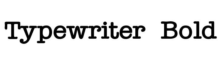 Typewriter Bold  Free Fonts Download