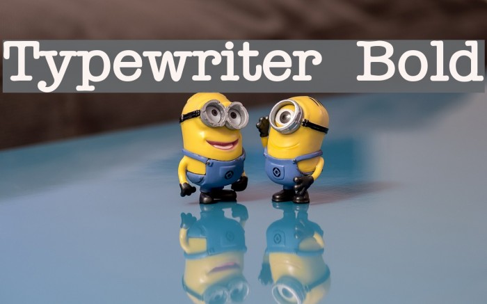 Typewriter Bold Example 3