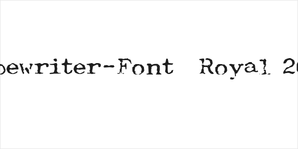 Typewriter-Font [Royal 200] Logo