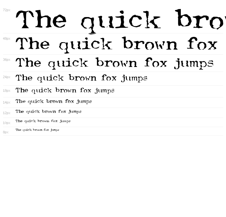 Typewriter-Font [Royal 200] Waterfall