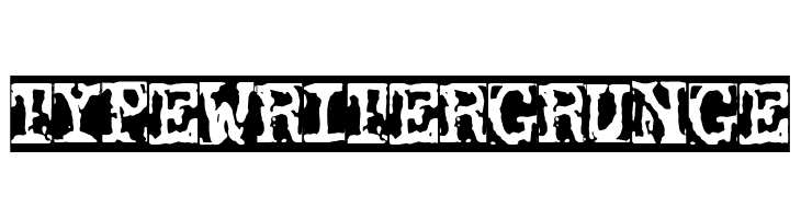 Typewriter Grunge  免费字体下载