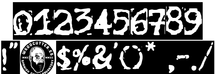 Typewriter Grunge Font OTHER CHARS