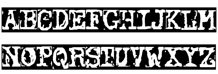 Typewriter Grunge Font LOWERCASE
