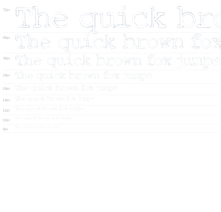 Typewriter Inked Outline Waterfall