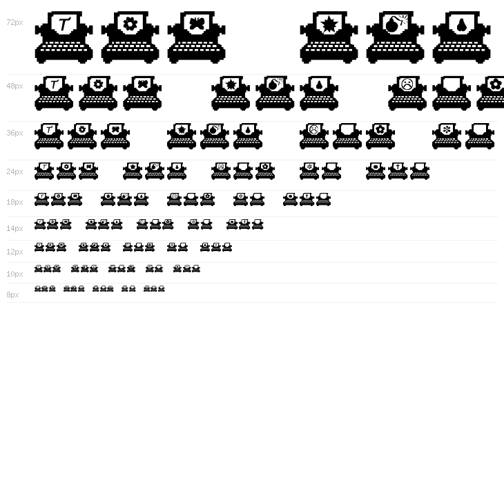 Typewriter Letter Waterfall