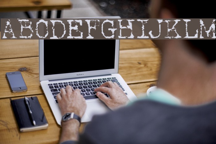 Typewriter New Roman Font examples