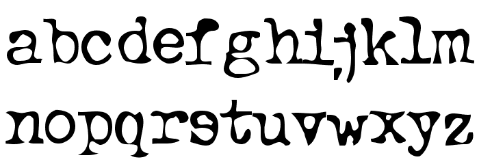 Typewriter Oldstyle Font LOWERCASE