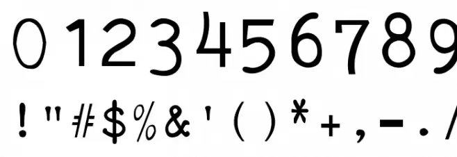 Typewriter PG Font OTHER CHARS