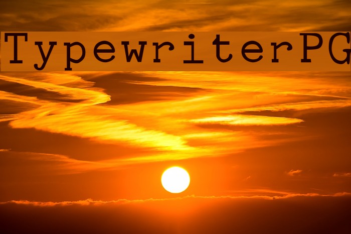 Typewriter PG Example 1