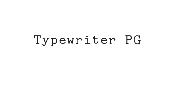 Typewriter PG Logo
