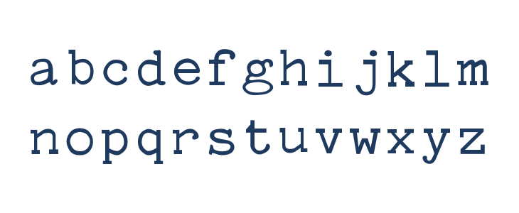 Typewriter PG Lowercase