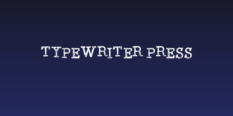 Typewriter Press Social Header