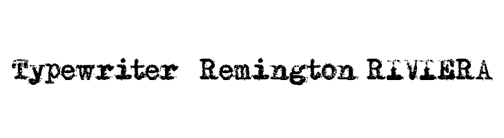 Typewriter - Remington RIVIERA Fuentes