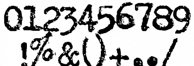 Typewriter - Remington RIVIERA Font OTHER CHARS